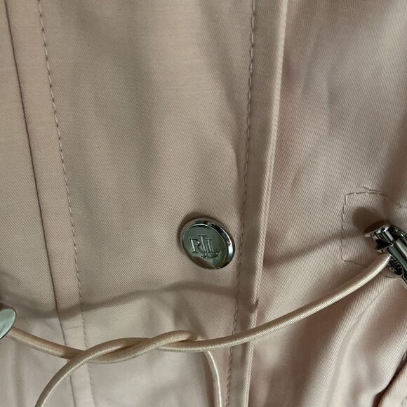 Ralph Lauren Wind -Rain Zipper coat and button closure Sz Petit S NWT Hale Rose - Picture 6 of 14